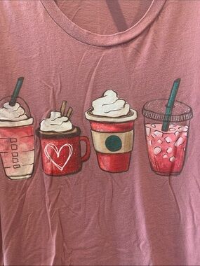 Women’s Pink Beverage Graphic Tee
